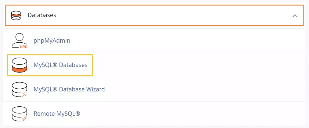 Checking Database Credentials in cPanel