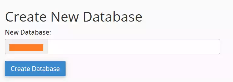 Create New Database